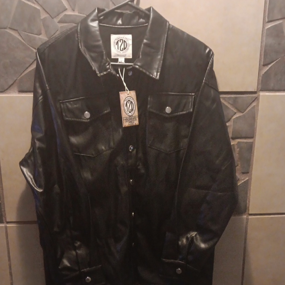 Men's Black Shirt Jacket